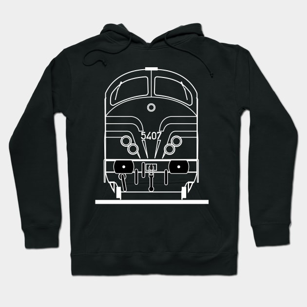 Belgian Diesel Loc - SNCB-NMBS railway Hoodie by Aurealis